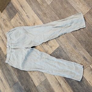 James Perse Linen Pull-on Pant in Shadow Pigment